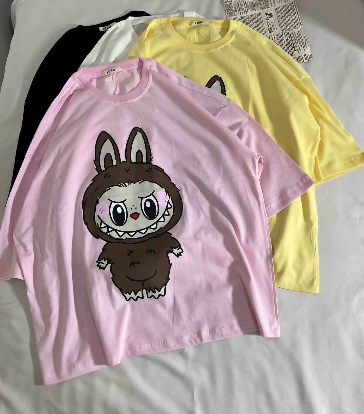 تیشرت لانگ لبوبو نخ پنبه(3231) - Image 2