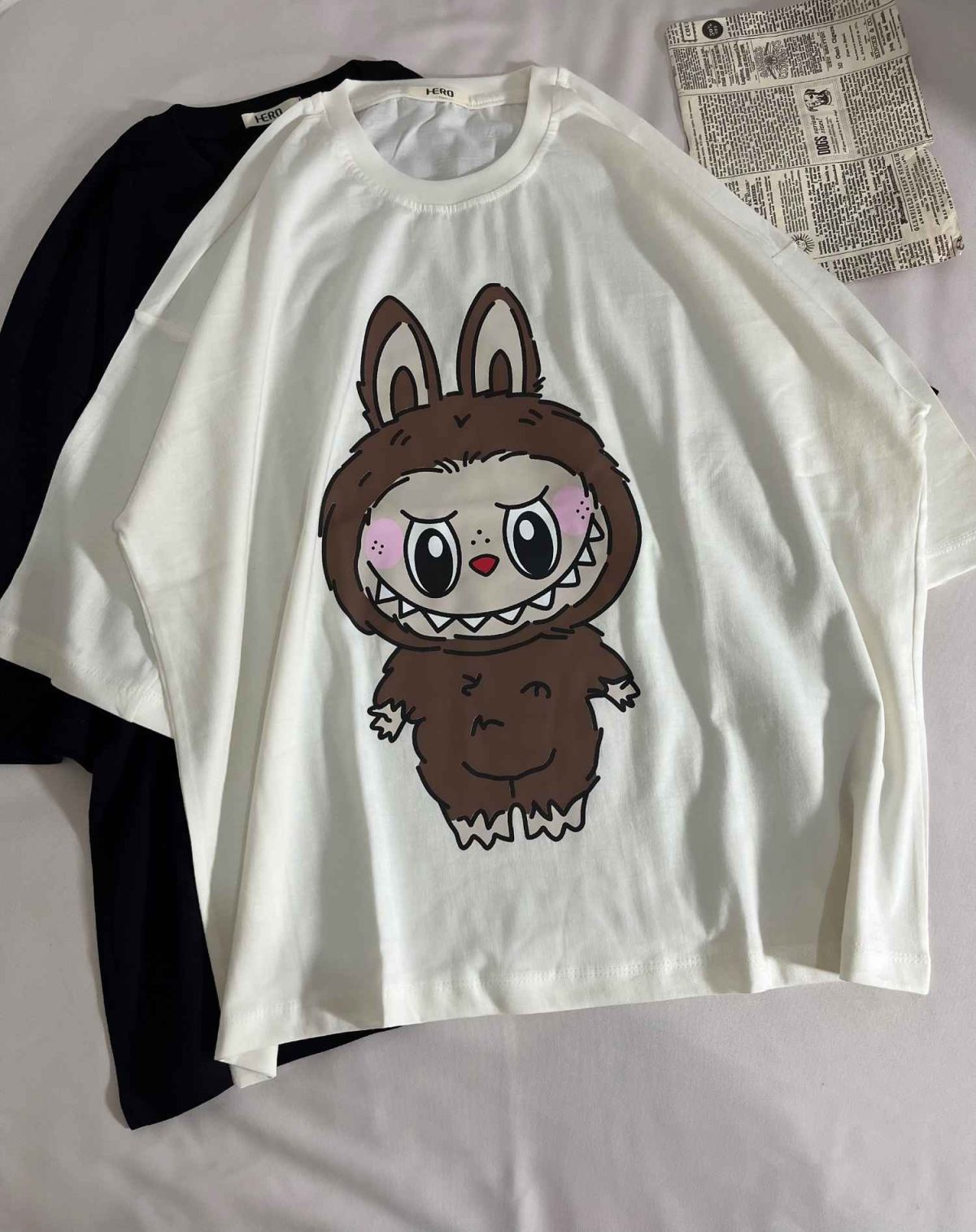 تیشرت لانگ لبوبو نخ پنبه(3231) - Image 4