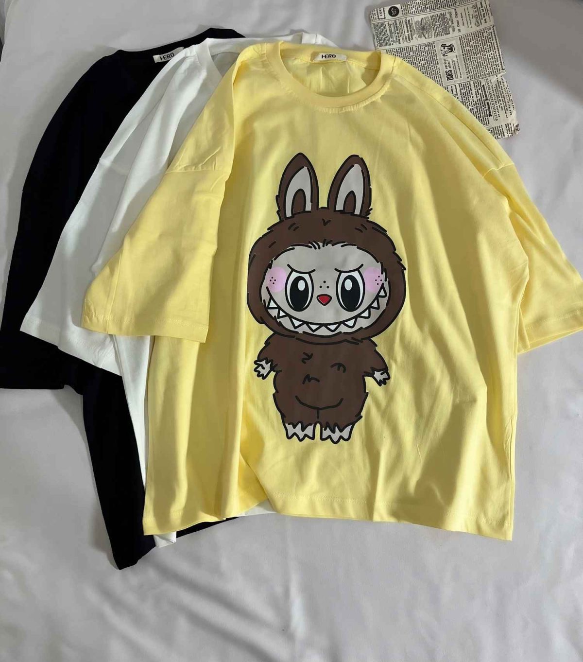 تیشرت لانگ لبوبو نخ پنبه(3231) - Image 3