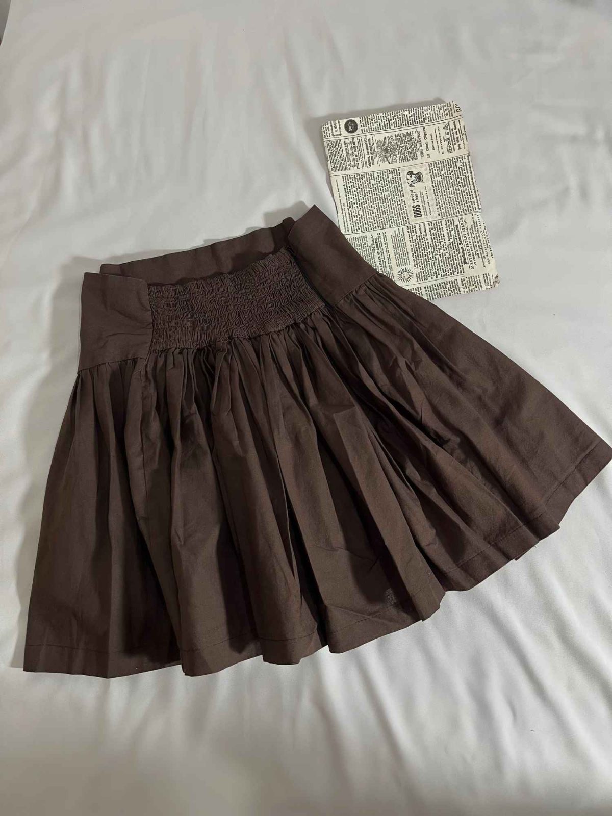 دامن کوتاه چیندار لینن(3235) - Image 2