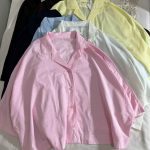 شومیز لینن اسلپ آستین پانچ ر(3236)