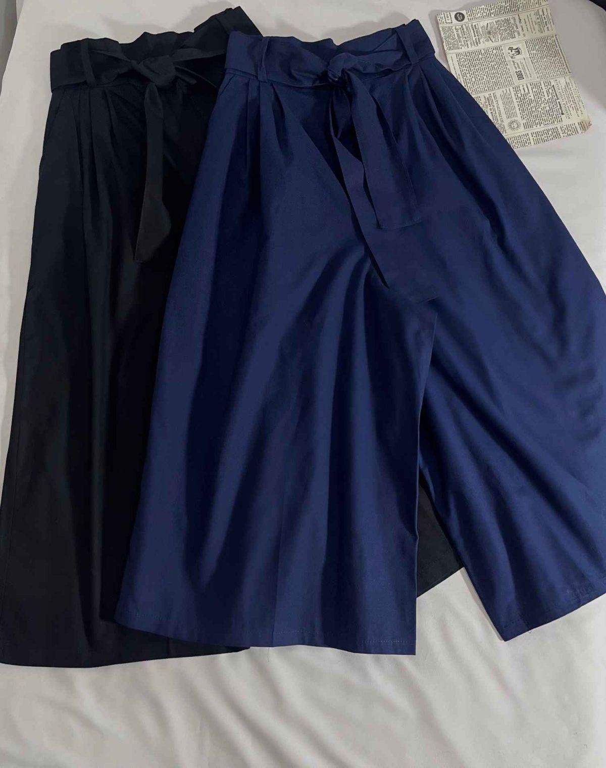 دامن شلواری لینن کمر پارچه ای(3179) - Image 3