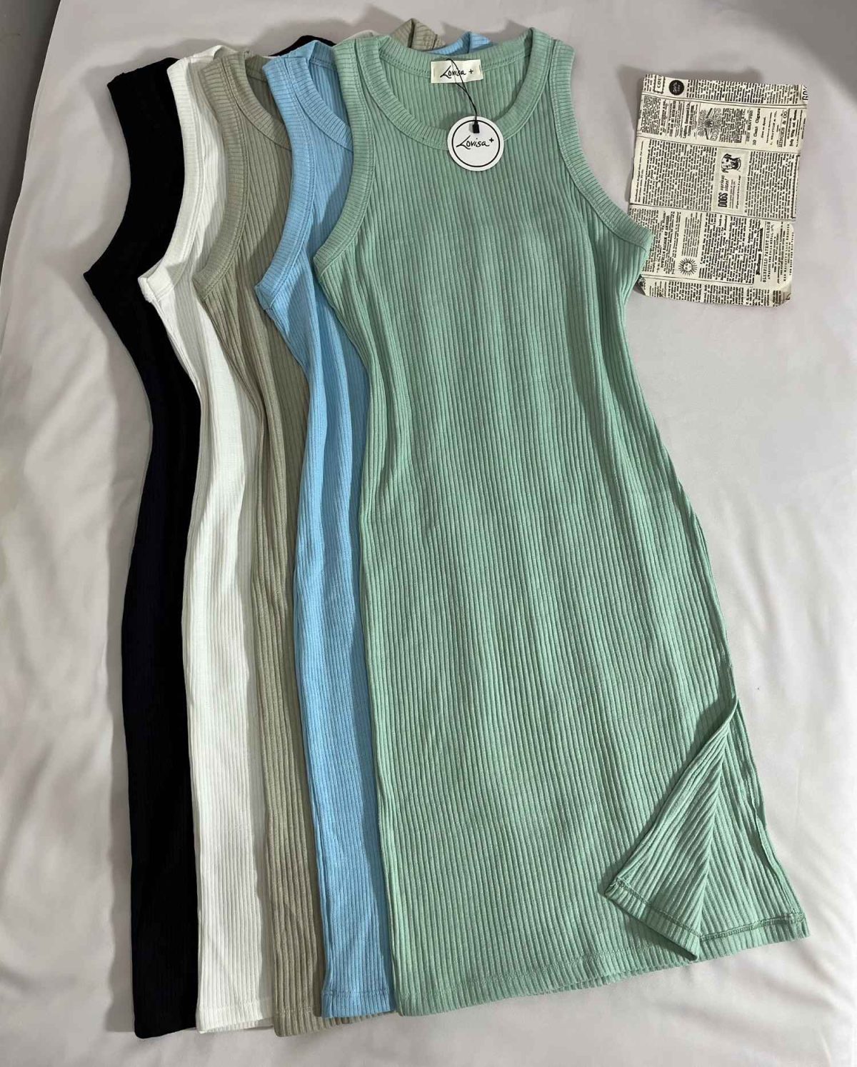 پیراهن یقه گرد ساده(3218) - Image 5