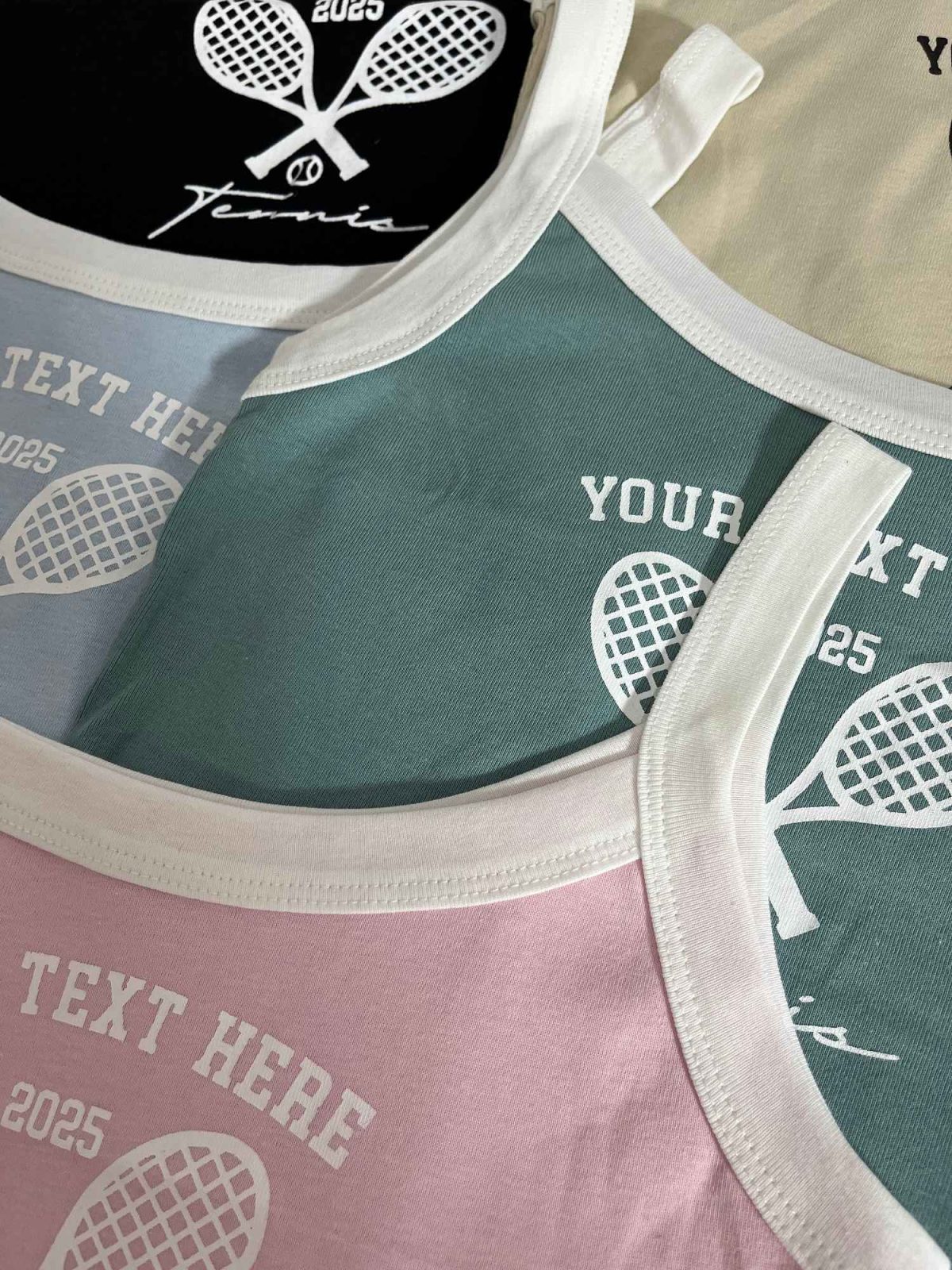 کراپ حاشیه سفید نخ پنبه تنیس(3192) - Image 3