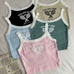 کراپ حاشیه سفید نخ پنبه تنیس(3192)