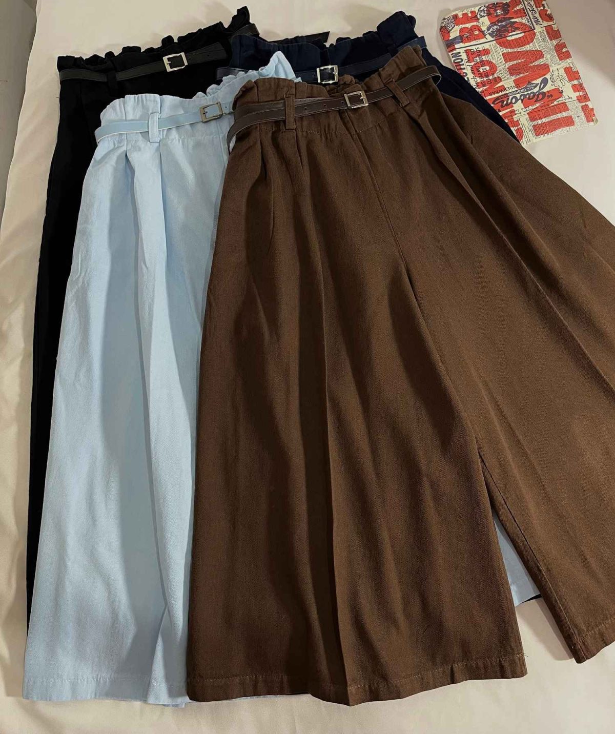 دامن شلواری قد 80 کمربنددار(3195) - Image 3