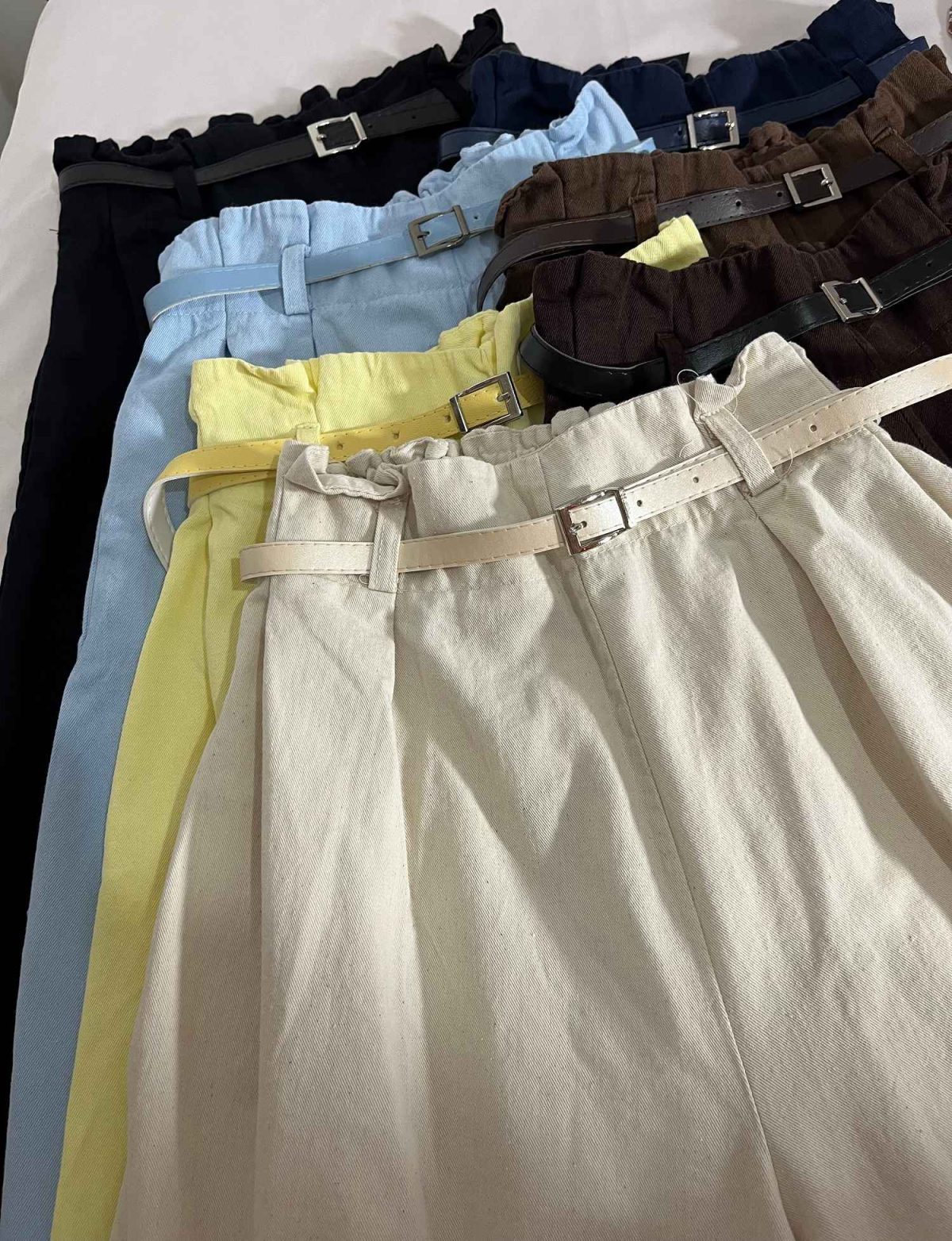 دامن شلواری قد 80 کمربنددار(3195) - Image 8