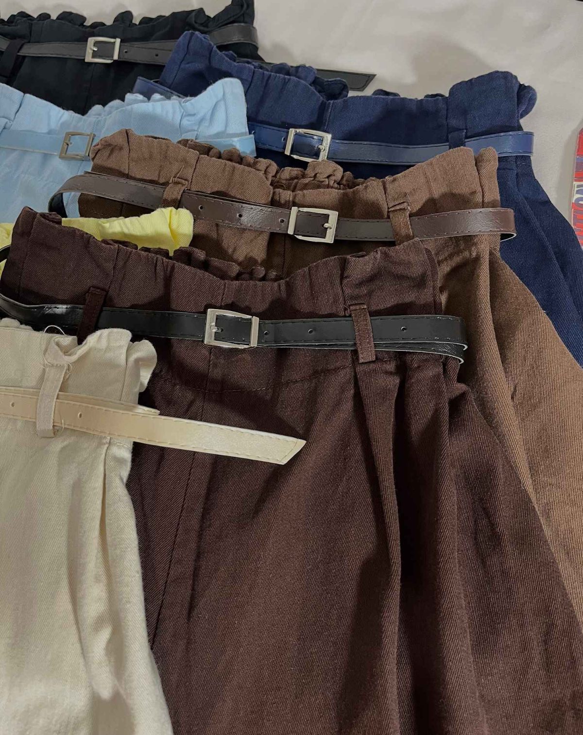 دامن شلواری قد 80 کمربنددار(3195) - Image 9