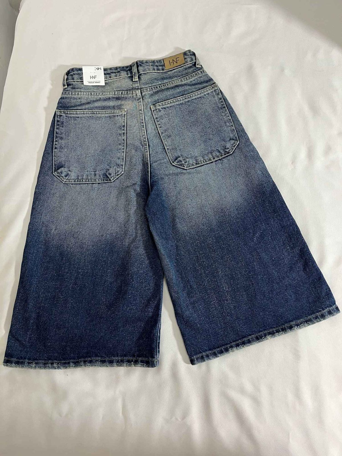 شلوارک جین استریت hnf قد 67 مدل اول(3245) - Image 2