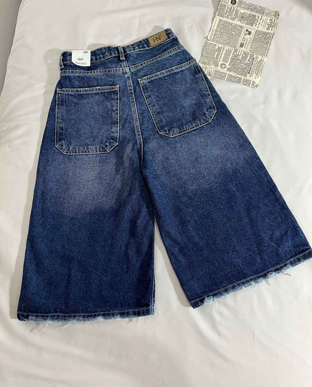 شلوارک جین استریت hnf قد 67 مدل سوم(3247) - Image 2