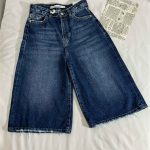 شلوارک جین استریت hnf قد 67 مدل سوم(3247)