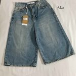 شلوارک جین استریت hnf قد 67 مدل پنجم(3249)