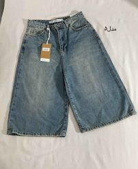 شلوارک جین استریت hnf قد 67 مدل پنجم(3249)