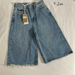 شلوارک جین استریت hnf قد 67 مدل هفتم(3251)