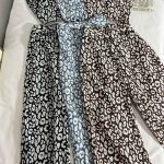 ست کراپ کاپدار پشت گره ای و شلوار بگ کمر دار پلنگی(3244)