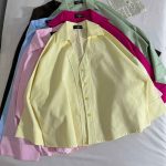 شومیز کنفی T یقه هفت بدون جیب(3268)