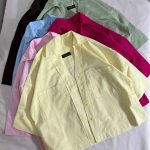 شومیز کنفی T یقه هفت دو جیب(3269)