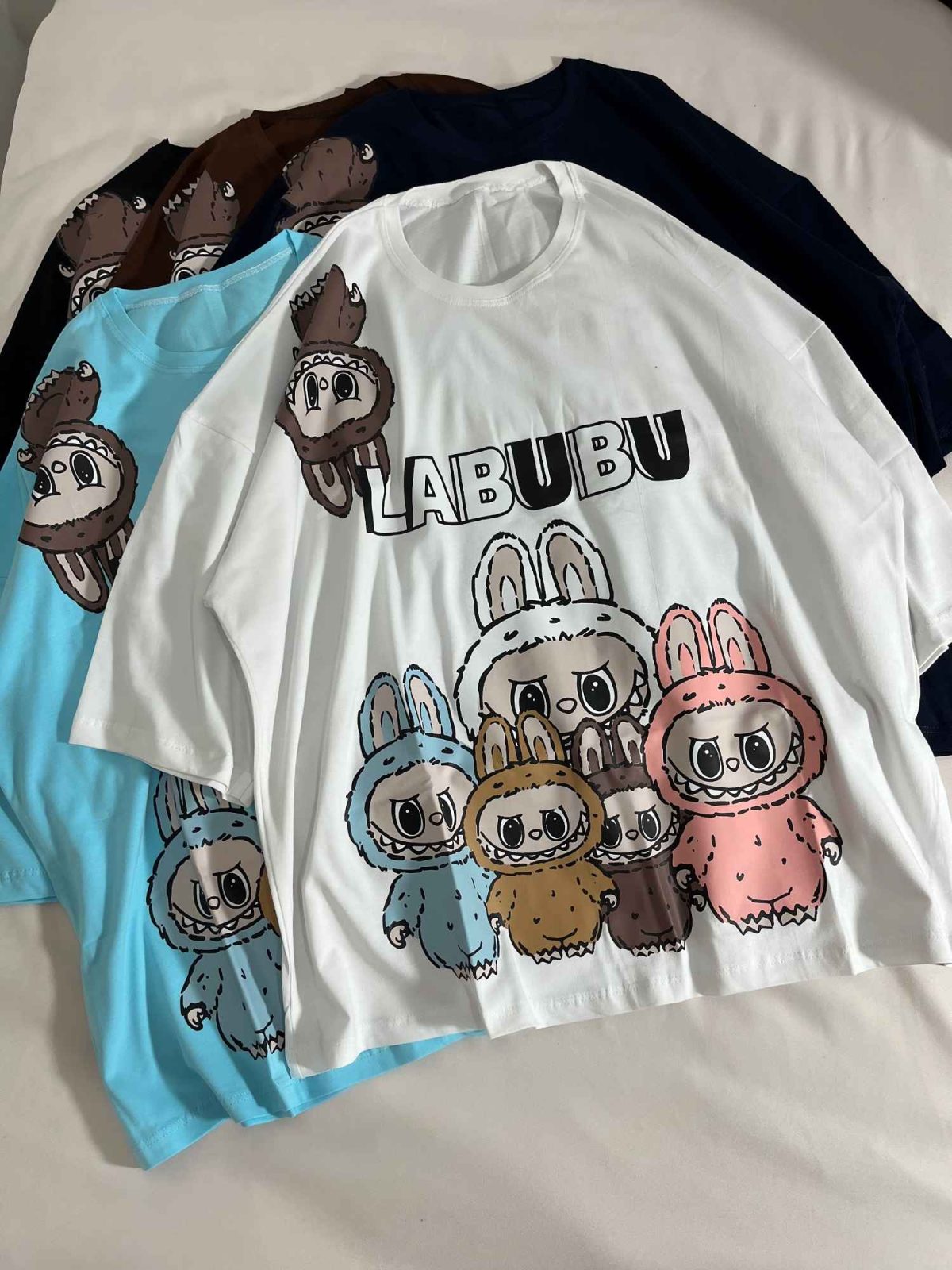 تیشرت باکسی لبوبوها(3277) - Image 2