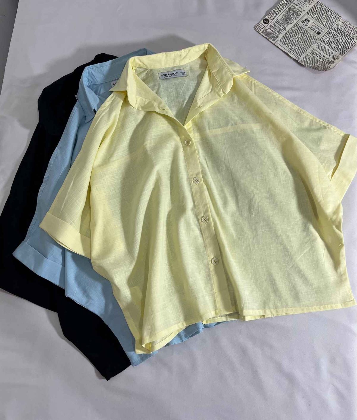 شومیز پانچ لینن اسلپ م(3284) - Image 2