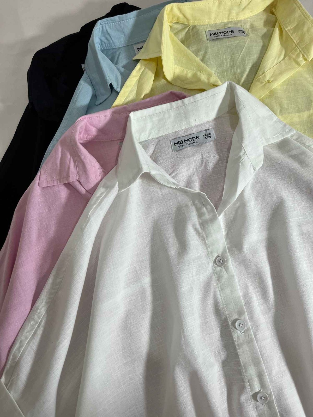 شومیز پانچ لینن اسلپ م(3284) - Image 3