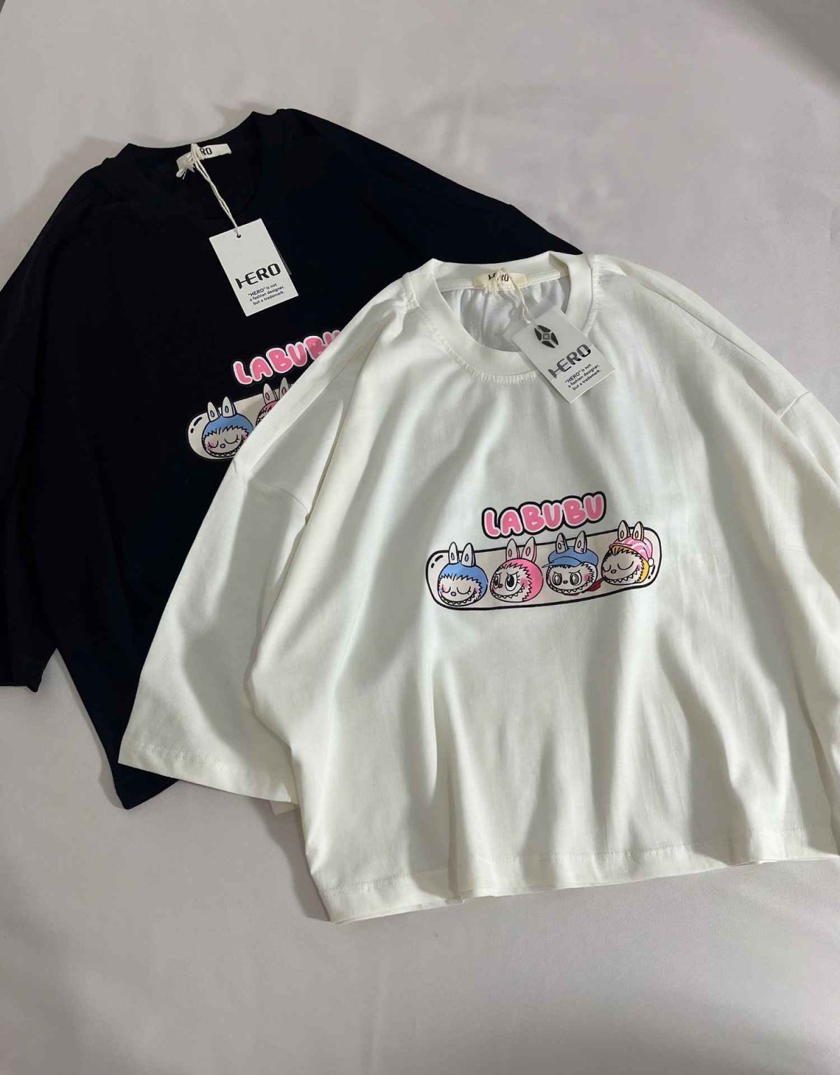 تیشرت کراپ لبوبو پنبه(3293) - Image 2