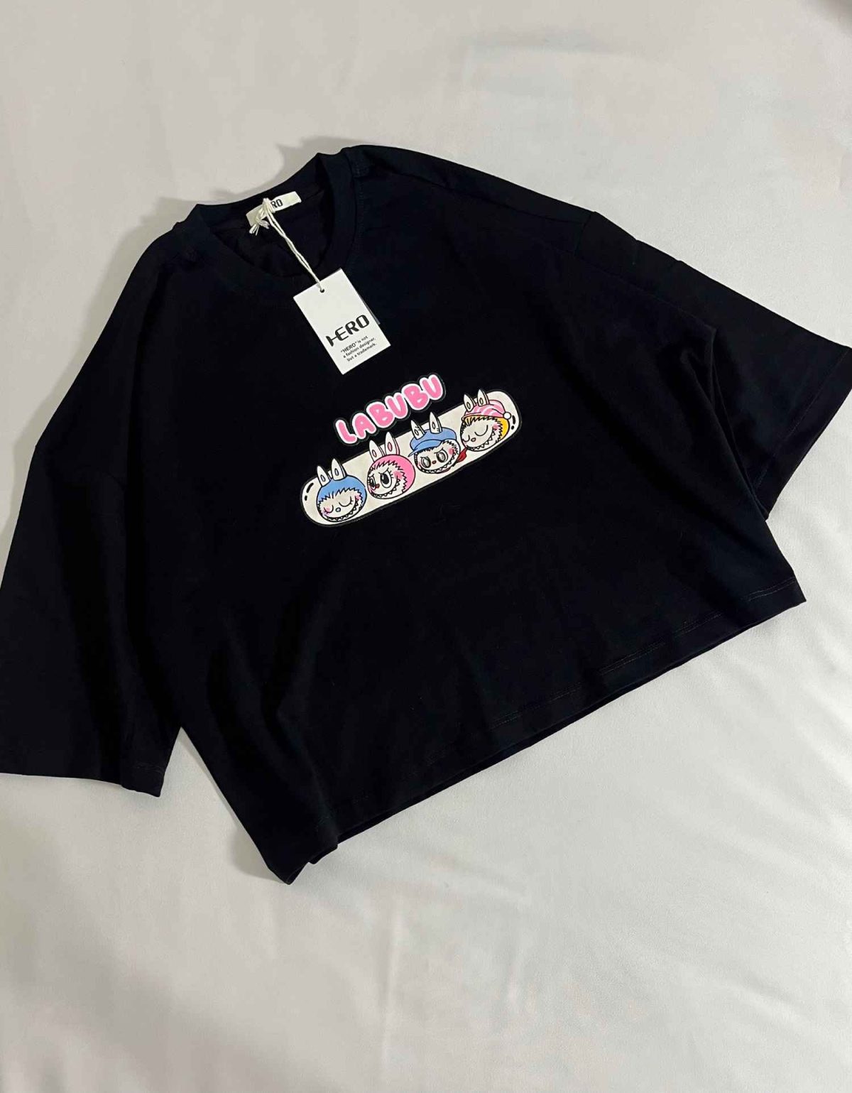 تیشرت کراپ لبوبو پنبه(3293) - Image 3