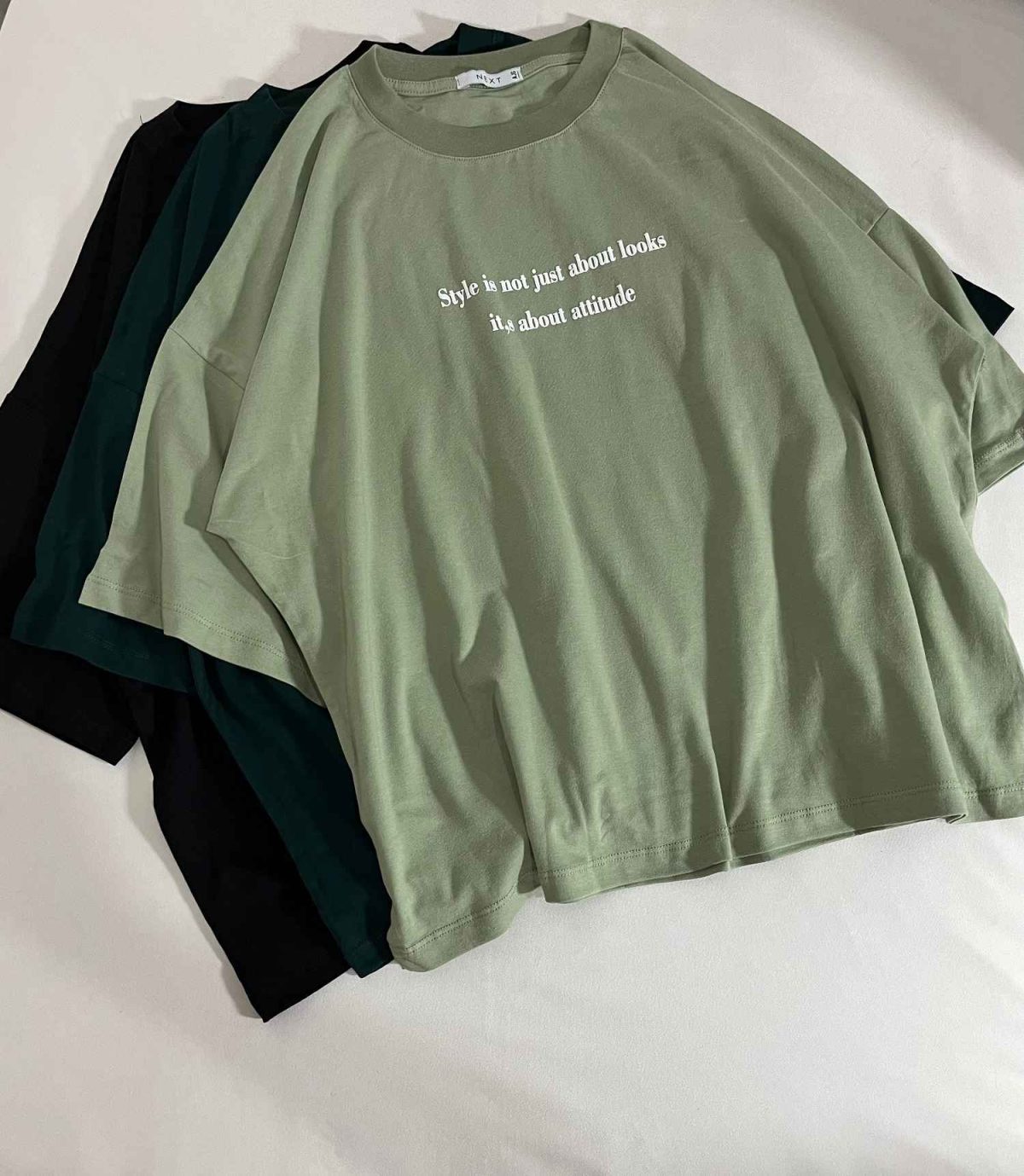 تیشرت style باکسی پنبه(3294) - Image 6