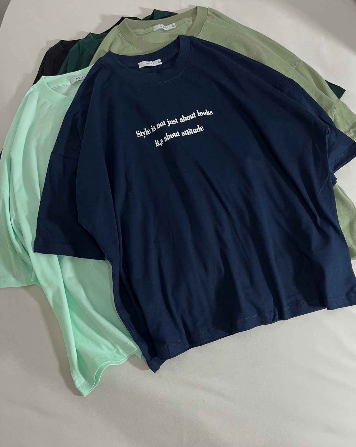 تیشرت style باکسی پنبه(3294) - Image 4