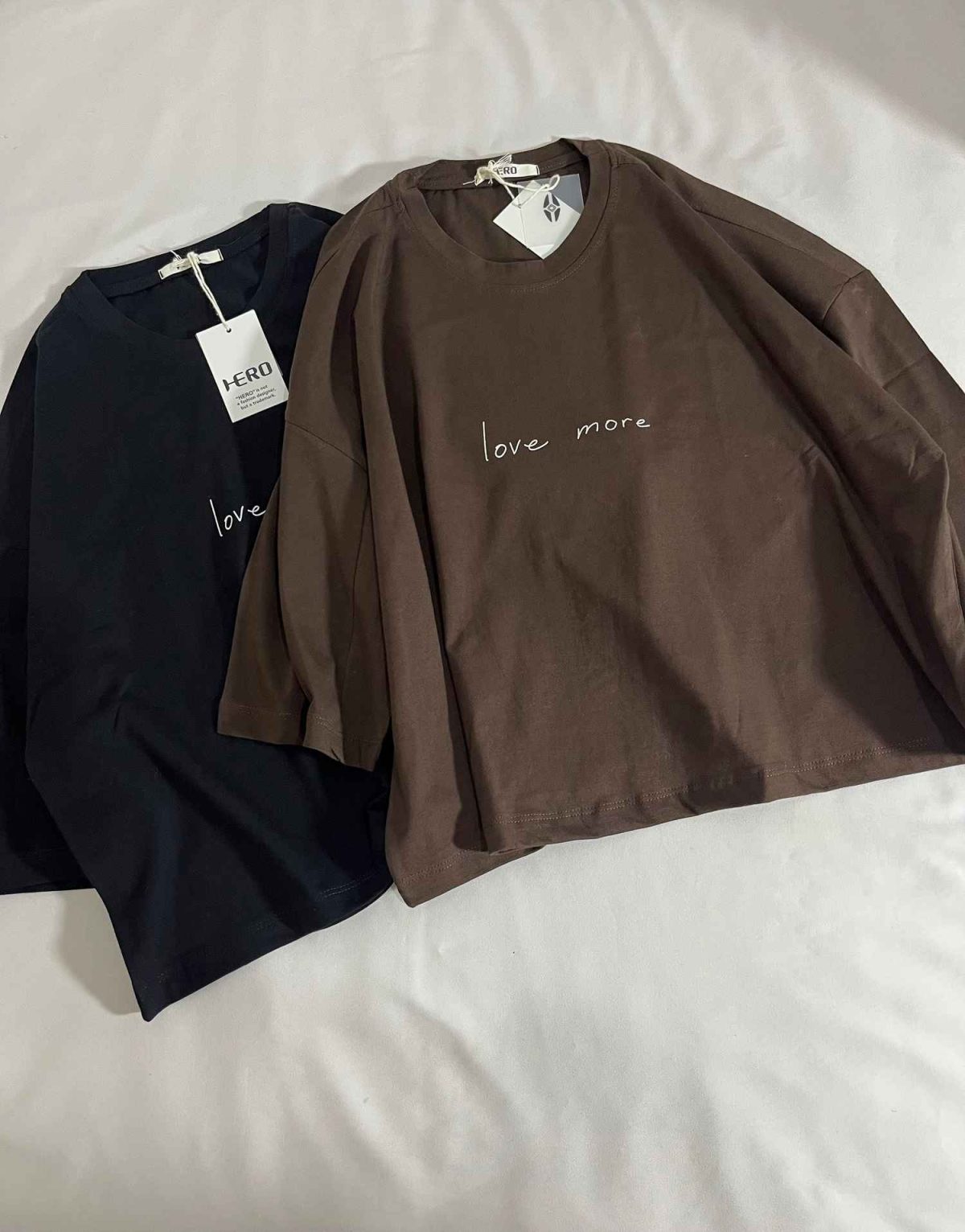 تیشرت love more باکسی پنبه(3297) - Image 3