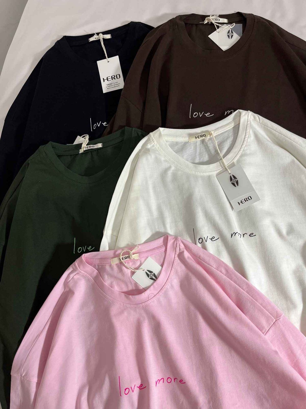 تیشرت love more باکسی پنبه(3297) - Image 5