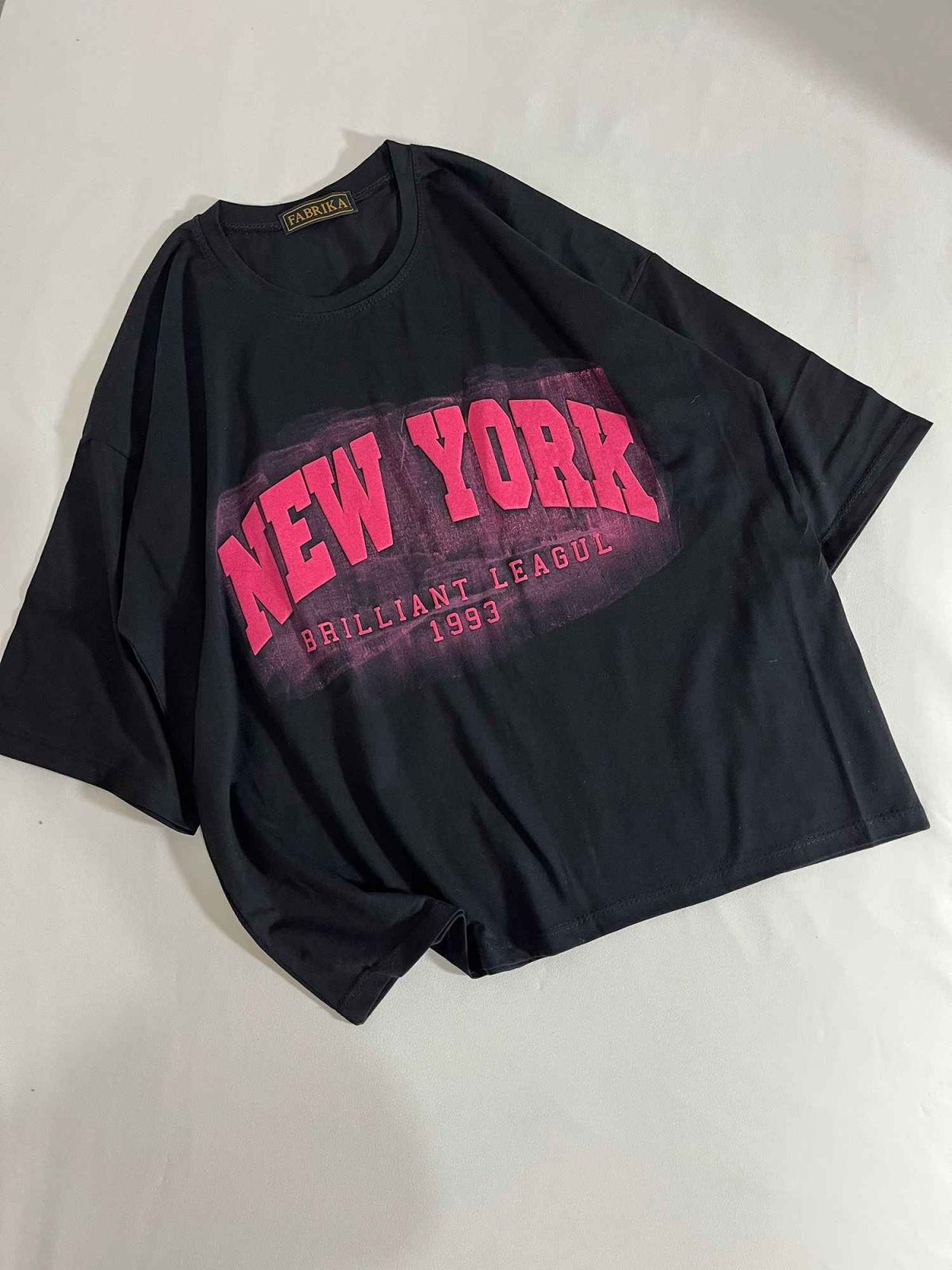 تیشرت باکسی new york ایربراش(3299) - Image 3