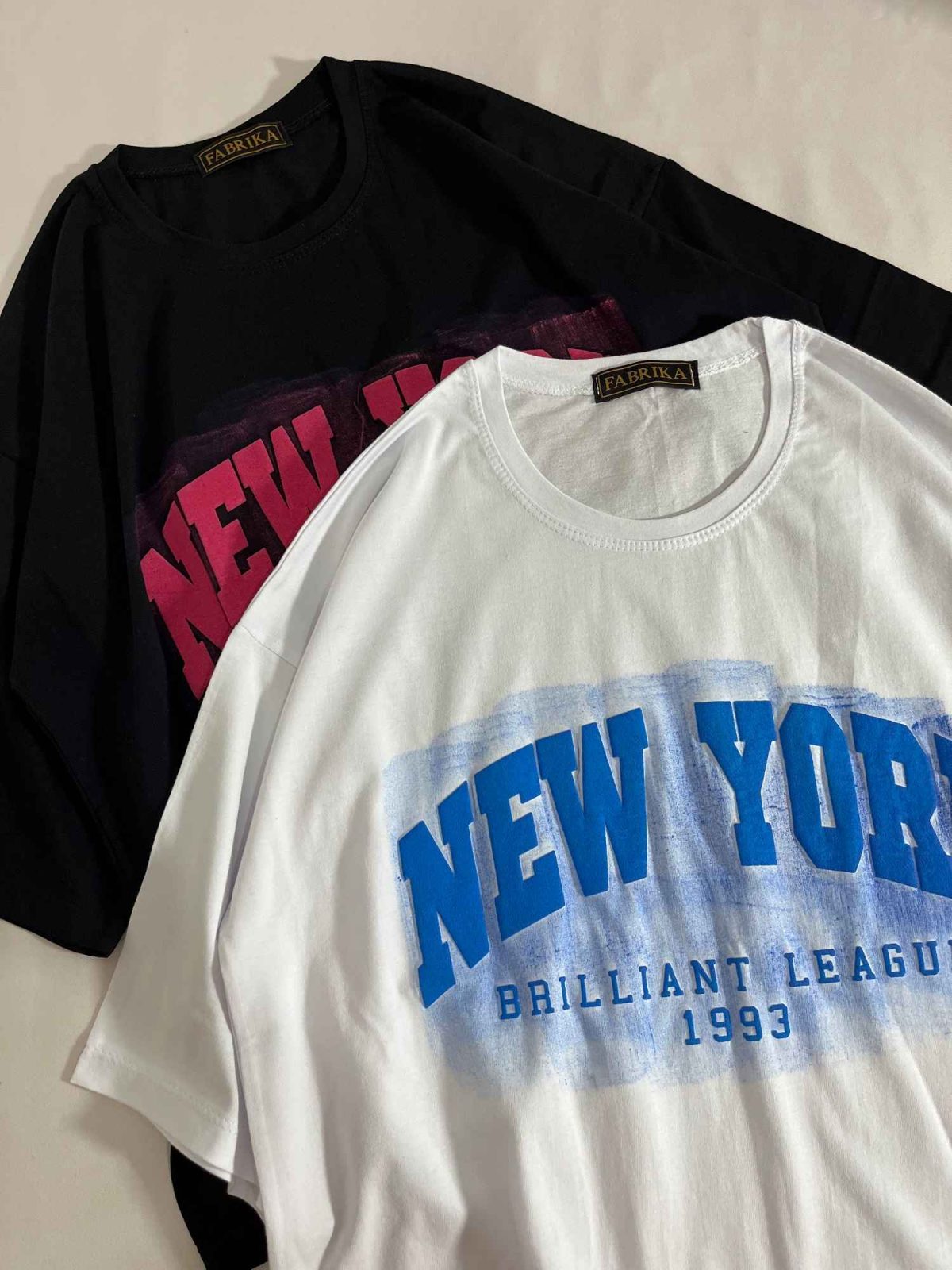 تیشرت باکسی new york ایربراش(3299) - Image 4