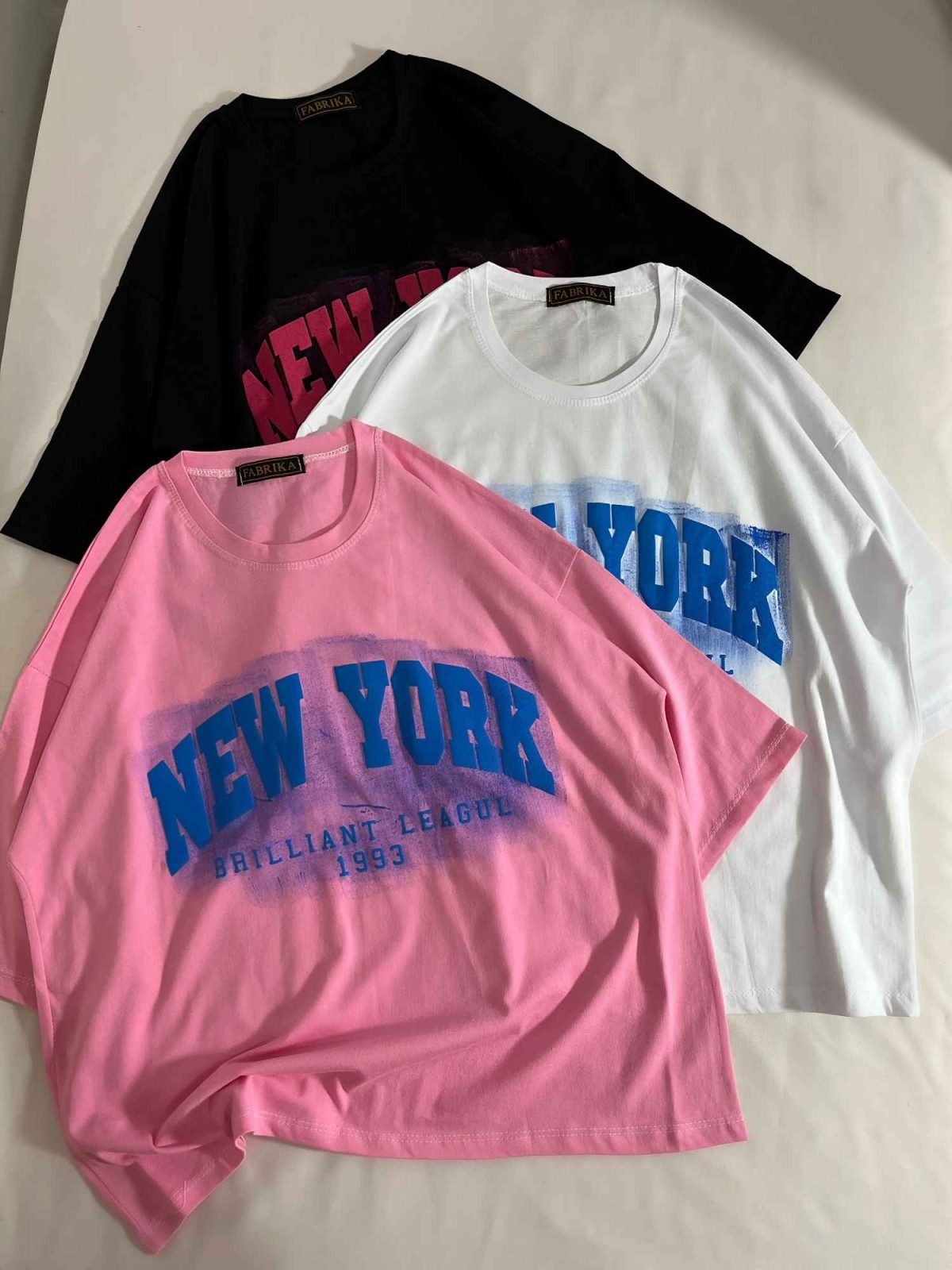 تیشرت باکسی new york ایربراش(3299) - Image 1