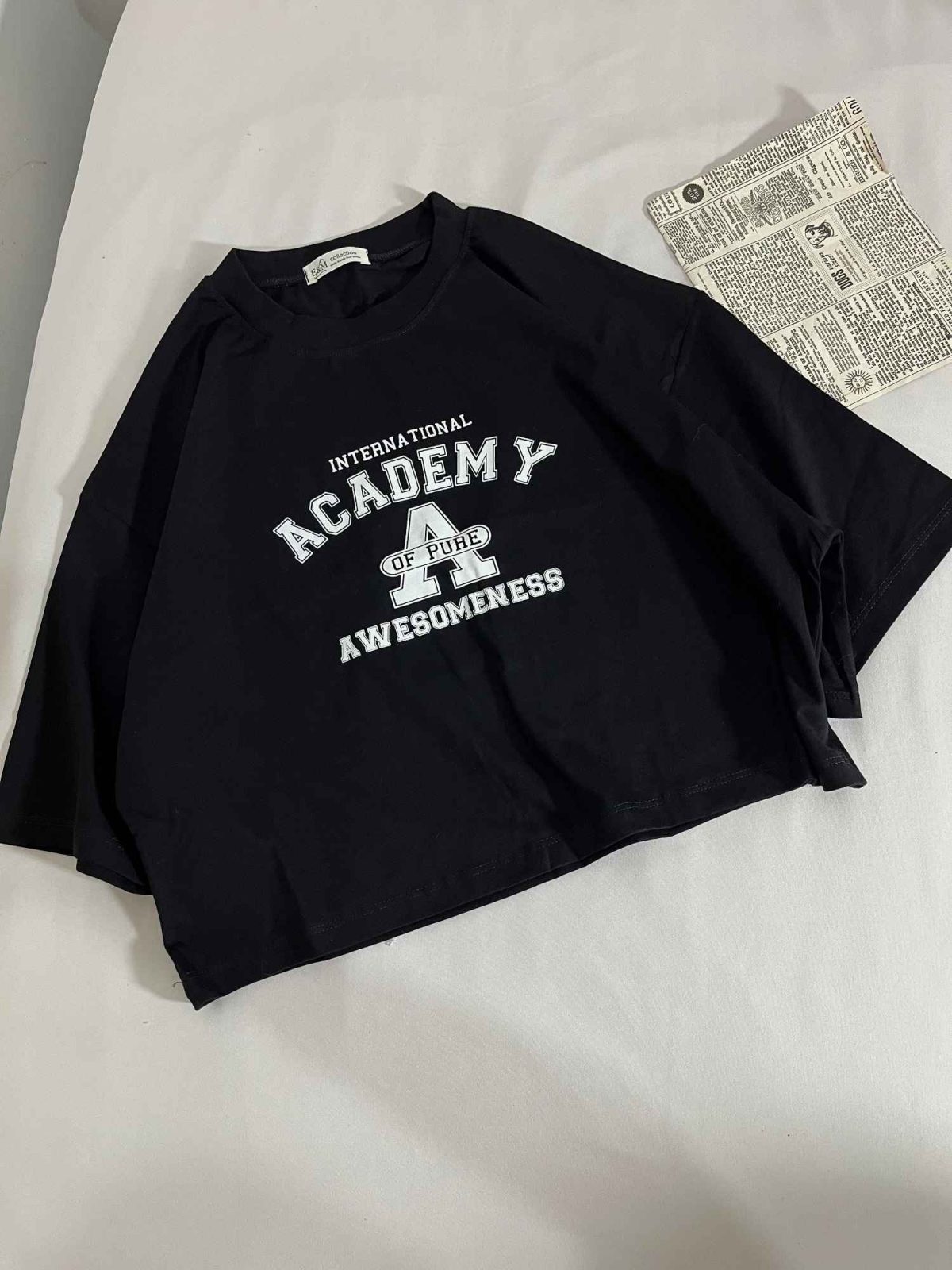 تیشرت کراپ academy پنبه(3314) - Image 3