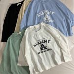 تیشرت کراپ academy پنبه(3314)