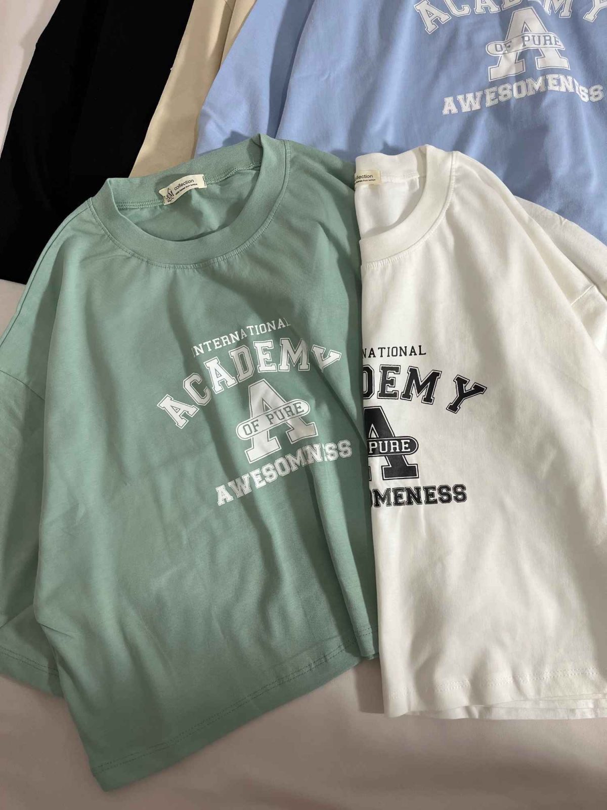 تیشرت کراپ academy پنبه(3314) - Image 4