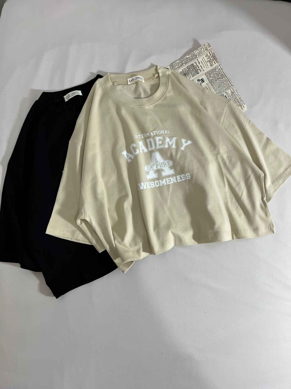 تیشرت کراپ academy پنبه(3314) - Image 2
