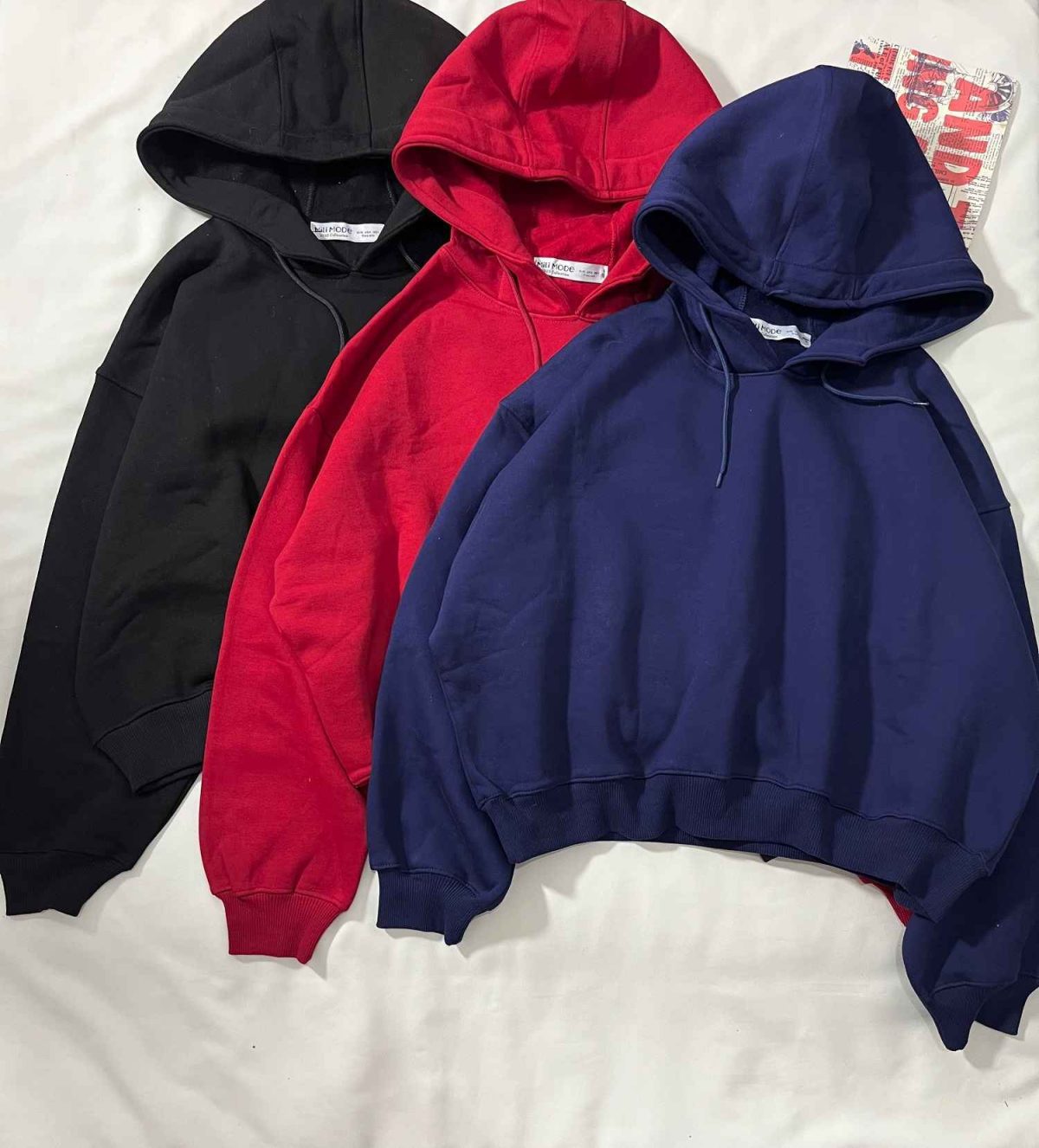 هودی باکسی دورس سه نخ داخل کرک(3348) - Image 6