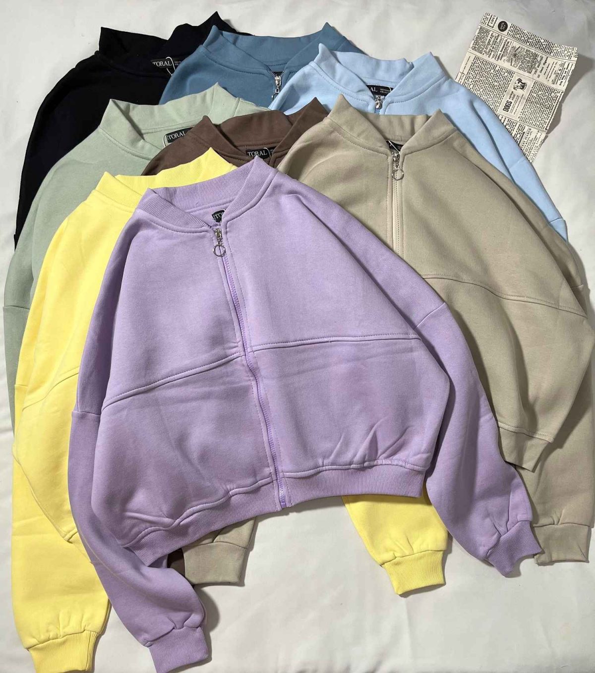 سویشرت ساده دورس سه نخ داخل کرک(3364) - Image 3