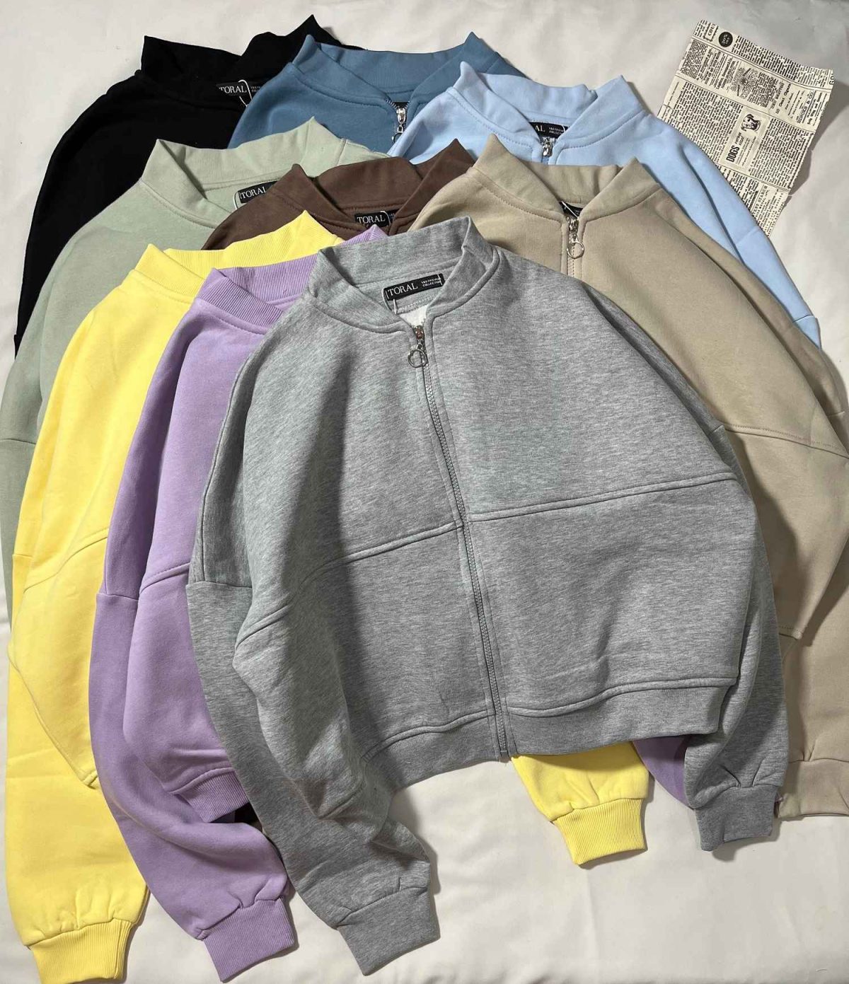 سویشرت ساده دورس سه نخ داخل کرک(3364) - Image 2