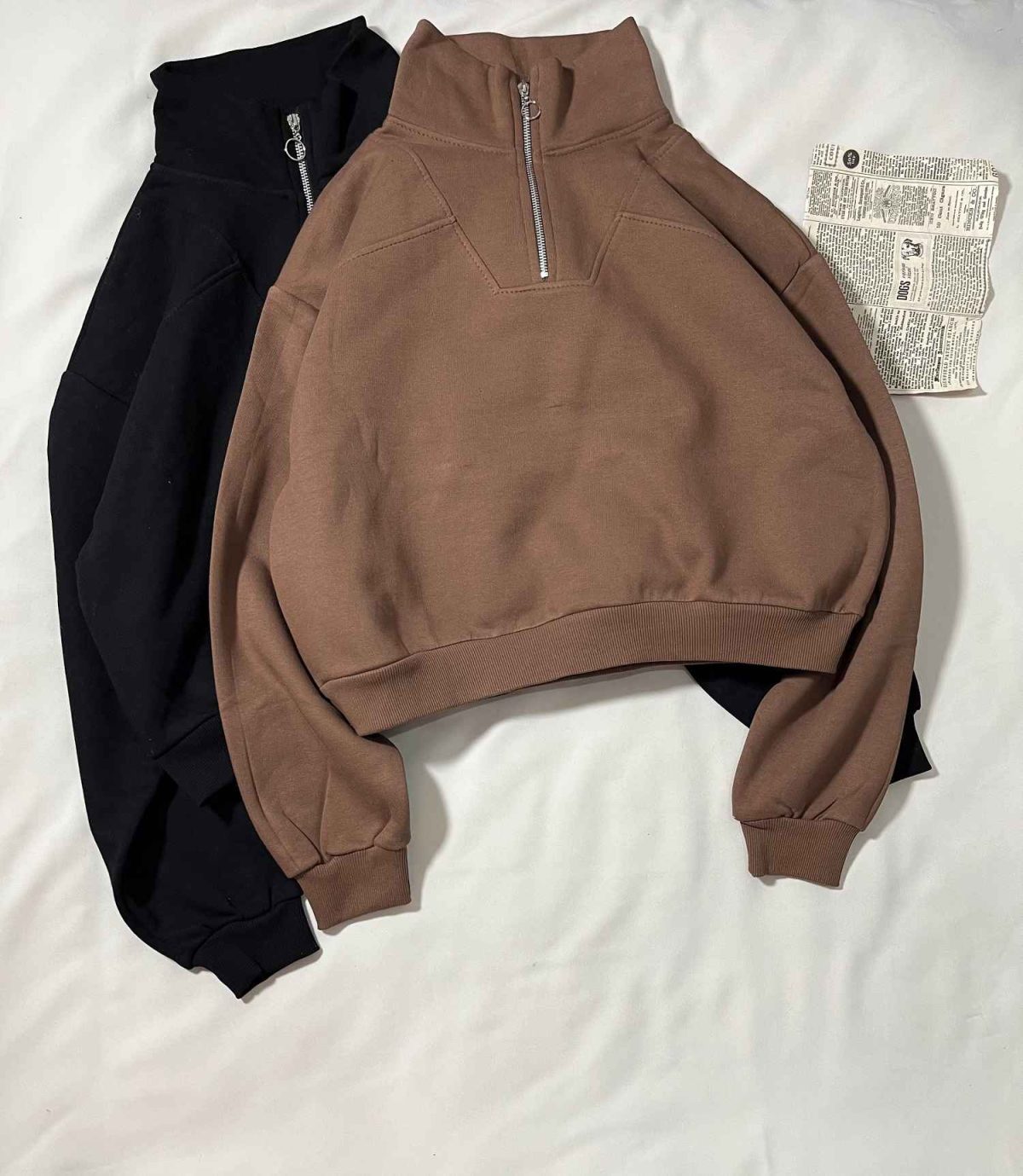 دورس نیم زیپ ساده سه نخ داخل کرک(3363) - Image 6