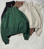 دورس نیم زیپ ساده سه نخ داخل کرک(3363) - Image 4