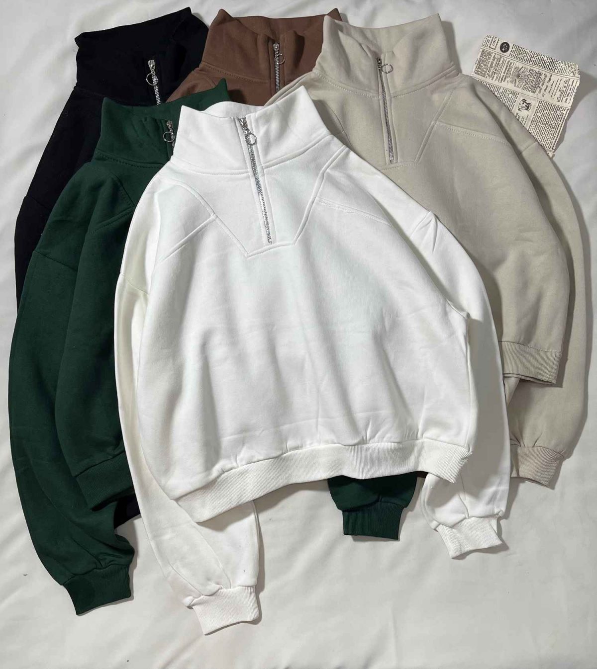 دورس نیم زیپ ساده سه نخ داخل کرک(3363) - Image 3