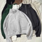 دورس نیم زیپ ساده سه نخ داخل کرک(3363)