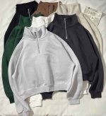 دورس نیم زیپ ساده سه نخ داخل کرک(3363)