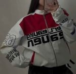 جکت ریسینگ چرم گلدوزی شده آستردار(3369) - Image 12