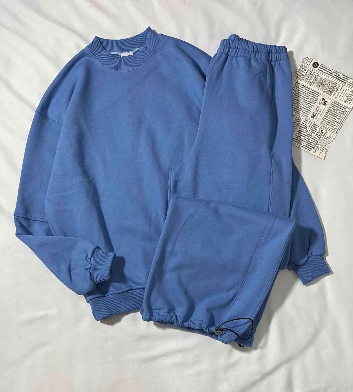 ست دورس وشلوار جاگر بگ سه نخ داخل کرک(3371) - Image 5