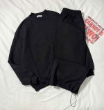 ست دورس وشلوار جاگر بگ سه نخ داخل کرک(3371) - Image 7