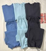 ست دورس وشلوار جاگر بگ سه نخ داخل کرک(3371) - Image 2