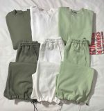 ست دورس وشلوار جاگر بگ سه نخ داخل کرک(3371)